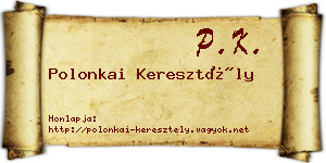 Polonkai Keresztély névjegykártya